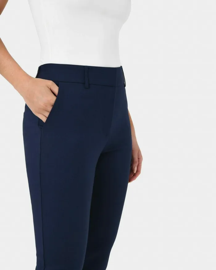 Forcast Safira Highwaist Trousers Birchivorynavygreyblack Women HighWaisted Pants