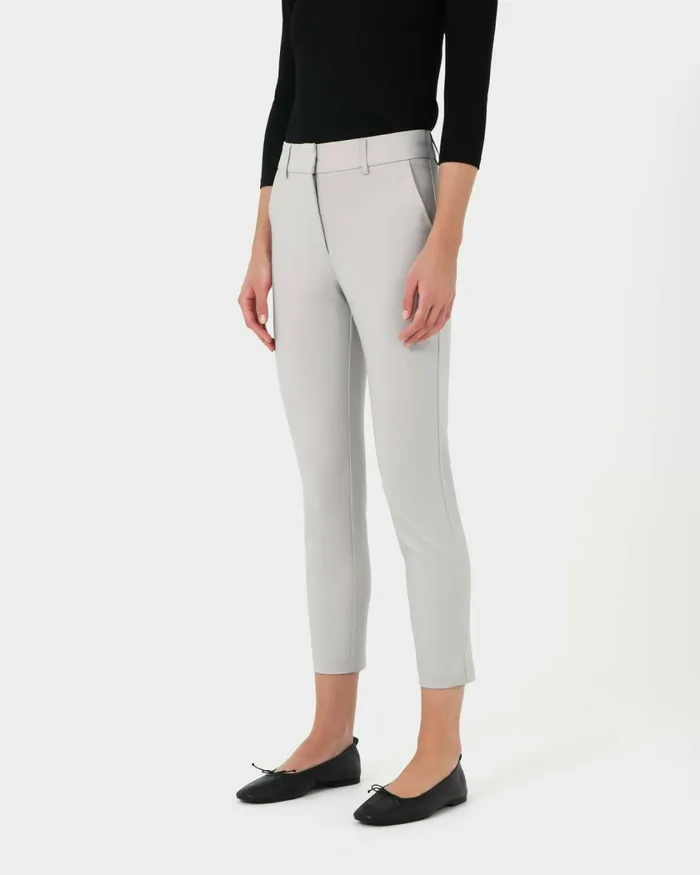 Forcast Safira Highwaist Trousers Birchivorynavygreyblack Women HighWaisted Pants