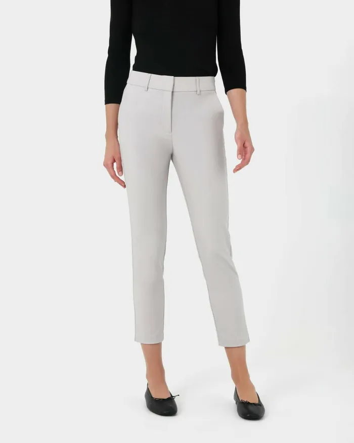 Forcast Safira Highwaist Trousers Birchivorynavygreyblack Women HighWaisted Pants