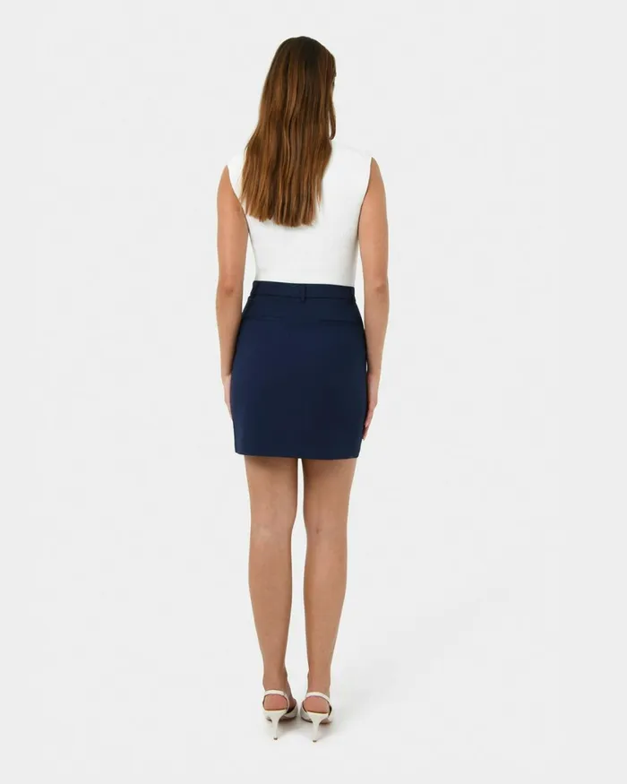 Forcast Safira Mini Skirt Ivorynavyblack Women Mini Skirts