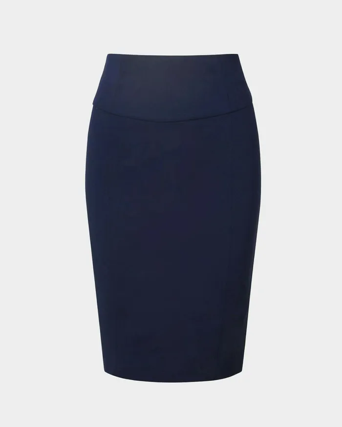 Forcast Safira Pencil Skirt Birchnavygreyblack Women Work Skirts