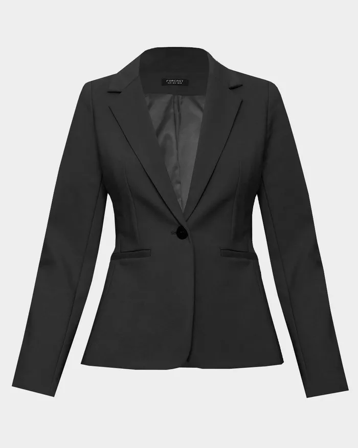 Forcast Safira Suit Jacket Birchivorynavygreyblack Women Jackets and Blazers