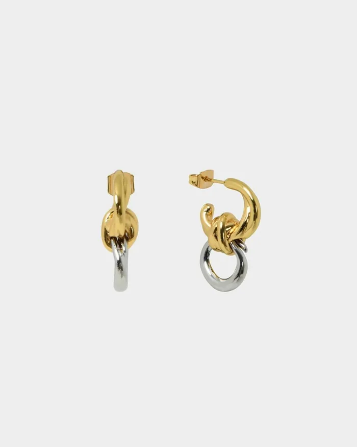 Forcast Samra Two Tone Earrings Women Earrings