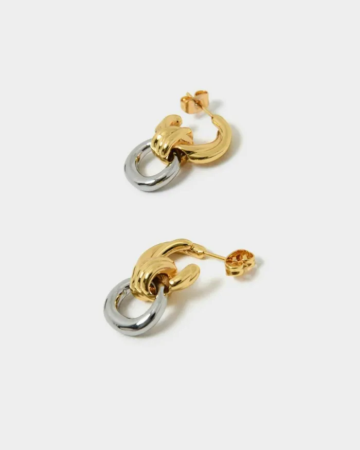Forcast Samra Two Tone Earrings Women Earrings
