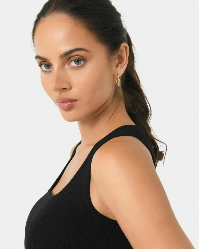 Forcast Samra Two Tone Earrings Women Earrings