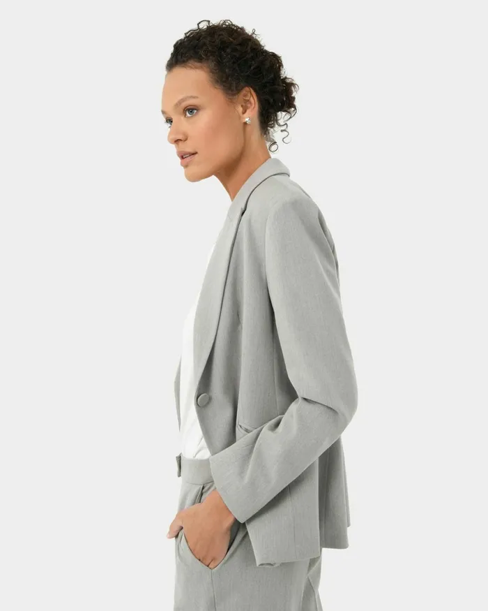 Forcast Santana Single Breasted Blazer Beige Women Jackets and Blazers