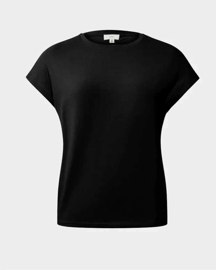 Forcast Sara Cotton Tee Tanivorymintblack Women TShirts and Tops