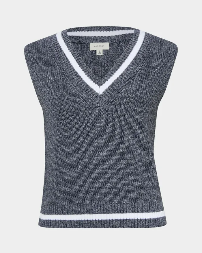 Forcast Sarah Vneck Knit Women TShirts and Tops