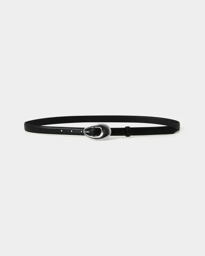 Forcast Serafina Leather Belt Black Women Belts