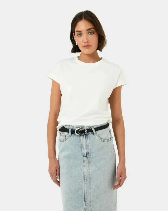 Forcast Serafina Leather Belt Black Women Belts