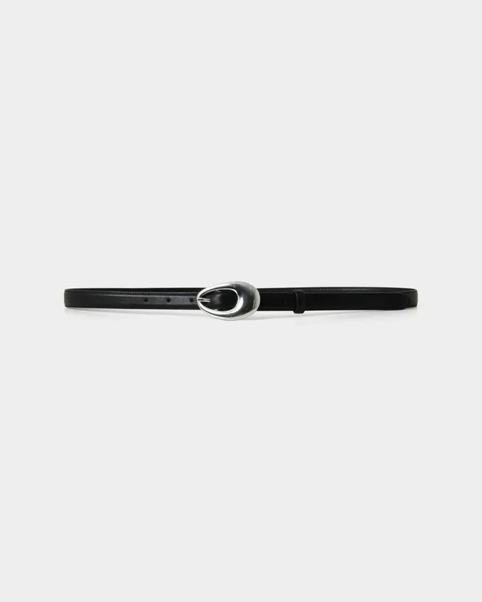 Forcast Serafina Leather Belt Black Women Belts