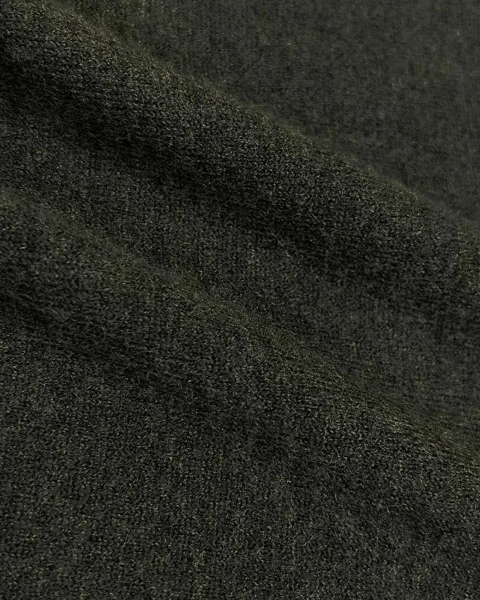 Forcast Simone Wool Knit Dress Dark Khaki Women Midi Dresses