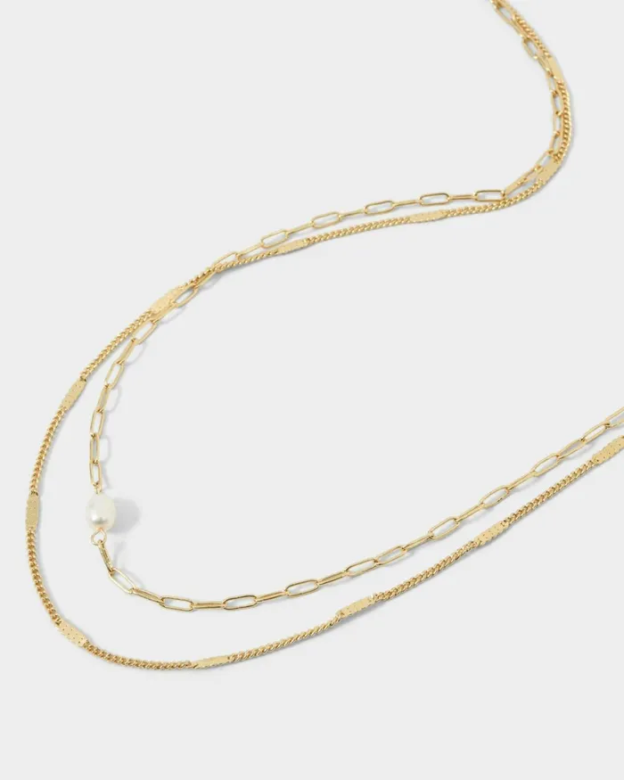 Forcast Sklyer Necklace Gold Women Necklaces