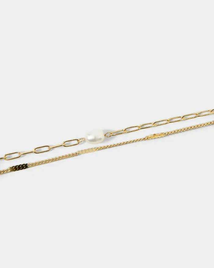 Forcast Sklyer Necklace Gold Women Necklaces