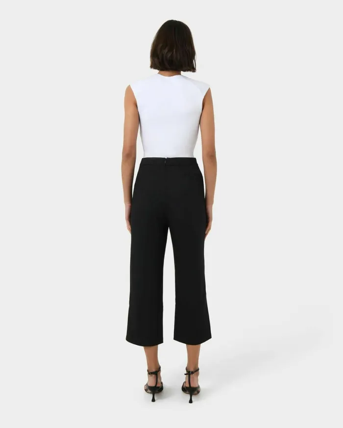 Forcast Soho Rounded Square Neck Top Light Camelivorynavyblack Women TShirts and Tops