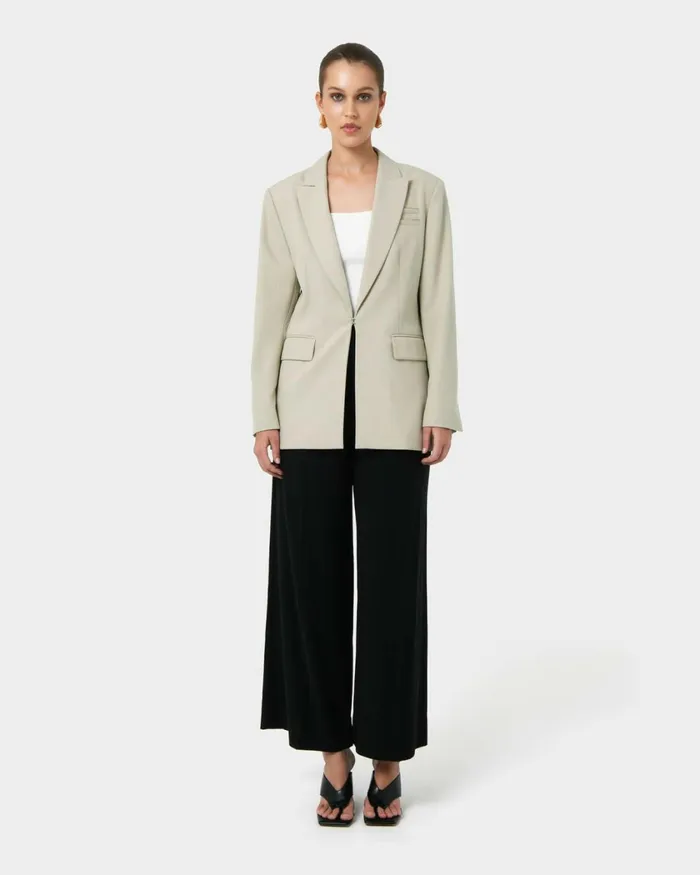 Forcast Sonique Tailored Blazer Sandblack Women Jackets and Blazers