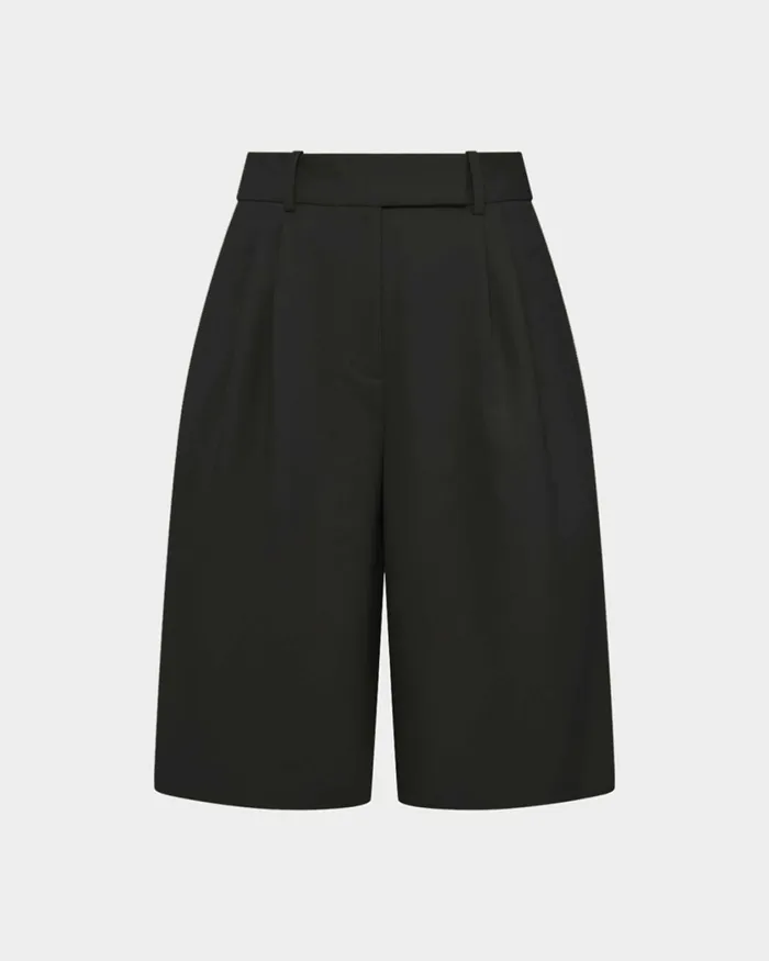 Forcast Sonique Tailored Short Sandblack Women Work Pants