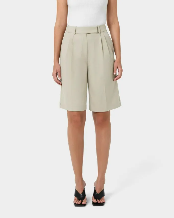 Forcast Sonique Tailored Short Sandblack Women Work Pants