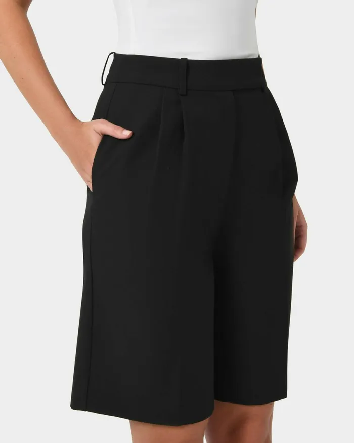 Forcast Sonique Tailored Short Sandblack Women Work Pants