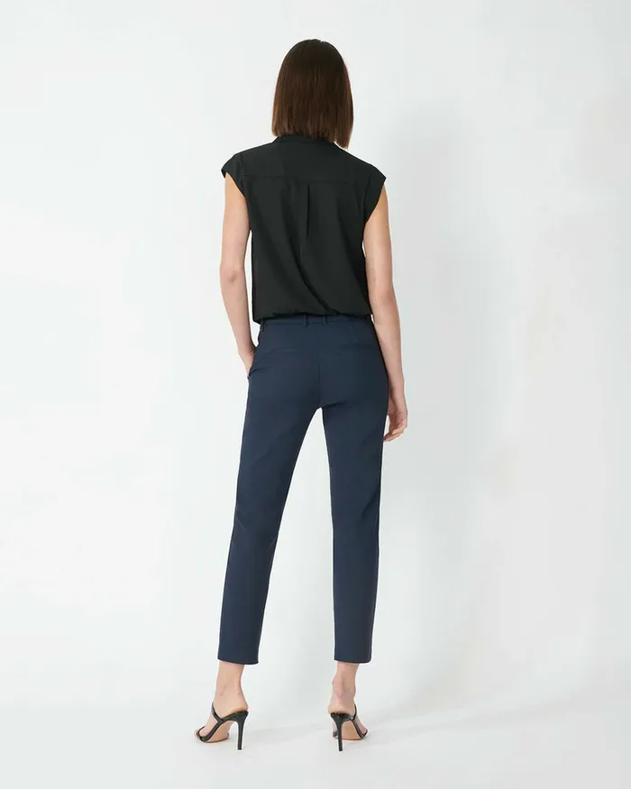 Forcast Stella HighWaist Trousers Navy Women HighWaisted Pants