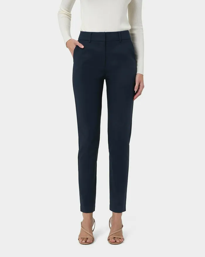 Forcast Stella Tall Trousers Navyblack Women HighWaisted Pants