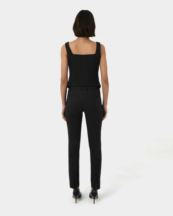 Forcast Stella Tall Trousers Navyblack Women HighWaisted Pants