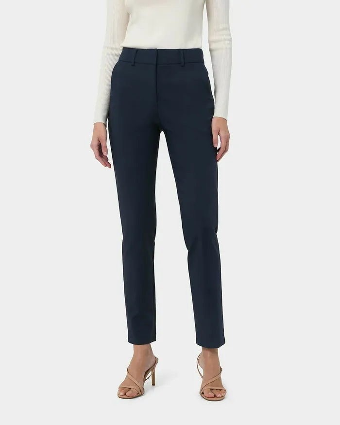 Forcast Stella Tall Trousers Navyblack Women HighWaisted Pants