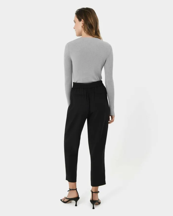 Forcast Tania Crew Neck Knit Walnuttobaccoivorynavygreycharcoalblack Women Petite Edit