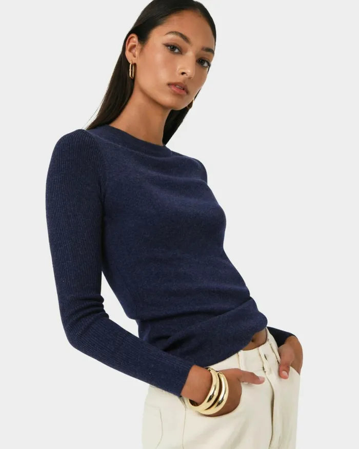 Forcast Tania Crew Neck Knit Walnuttobaccoivorynavygreycharcoalblack Women TShirts and Tops Forcast Tania Crew Neck Knit Walnuttobaccoivorynavygreycharcoalblack Women TShirts and Tops
