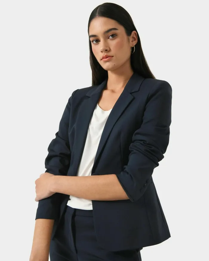 Forcast Taylor 2 Suit Jacket Stonenavylight Greyblack Women Jackets and Blazers