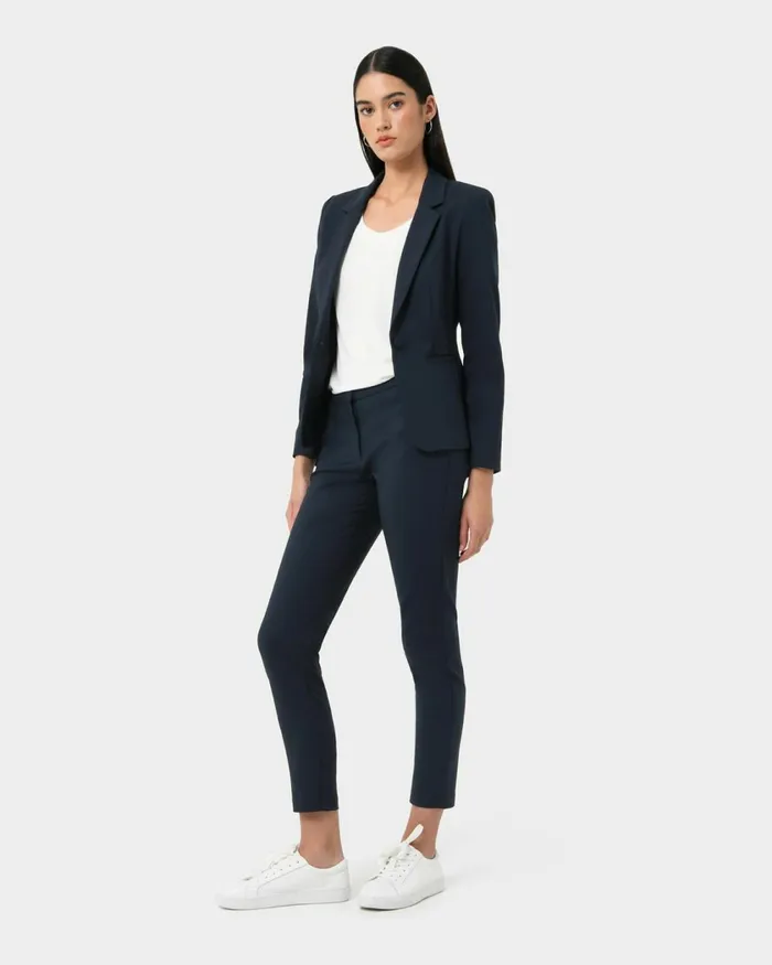 Forcast Taylor 2 Suit Jacket Stonenavylight Greyblack Women Jackets and Blazers