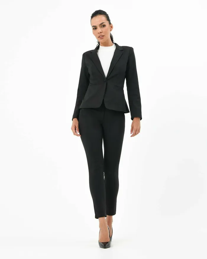 Forcast Taylor 2 Suit Jacket Stonenavylight Greyblack Women Jackets and Blazers