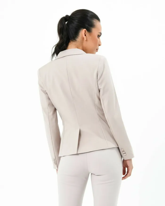 Forcast Taylor 2 Suit Jacket Stonenavylight Greyblack Women Jackets and Blazers
