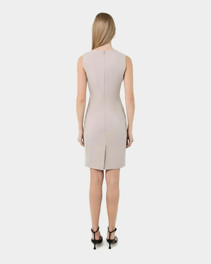 Forcast Taylor Fitted Dress Stonelight Birchnavymidnightlight Greyblack Women Work Dresses