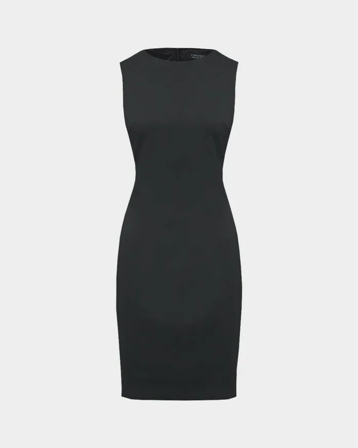 Forcast Taylor Fitted Dress Stonelight Birchnavymidnightlight Greyblack Women Work Dresses