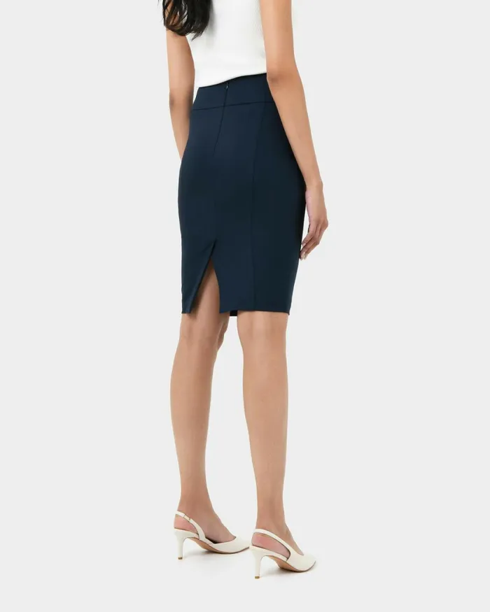 Forcast Taylor Pencil Skirt Stoneblack Women Work Skirts