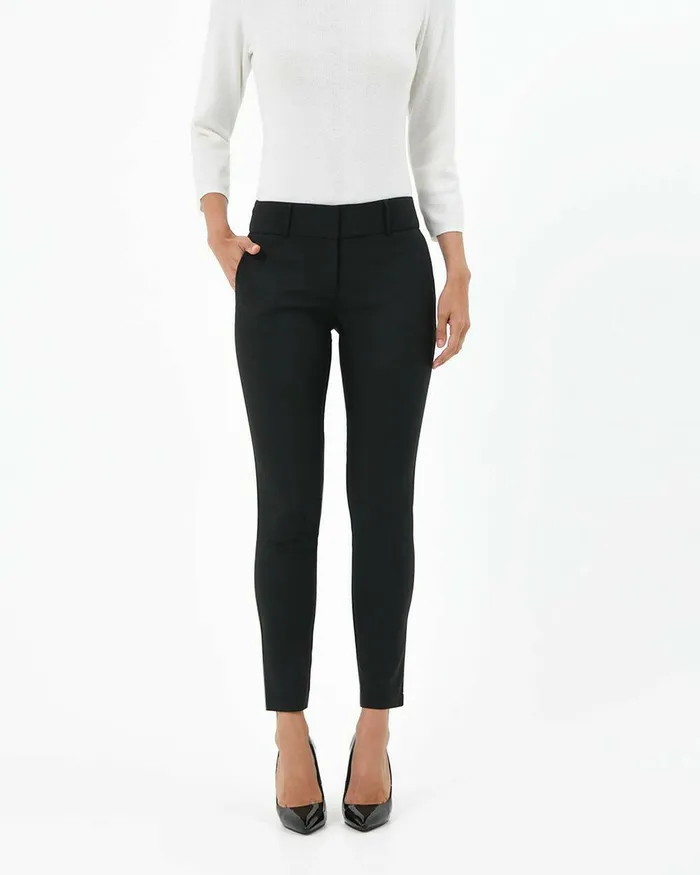 Forcast Taylor Slim Pants Black Women Slim Leg Pants