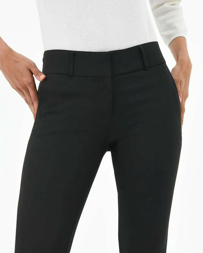 Forcast Taylor Slim Pants Black Women Slim Leg Pants