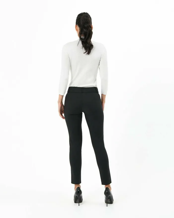 Forcast Taylor Slim Pants Black Women Slim Leg Pants