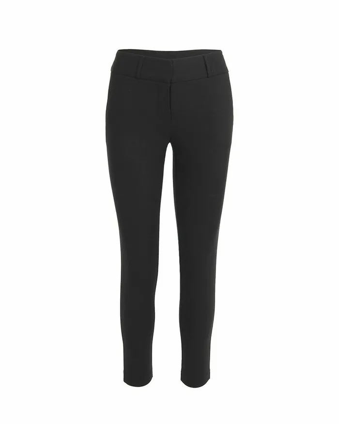 Forcast Taylor Slim Pants Black Women Slim Leg Pants