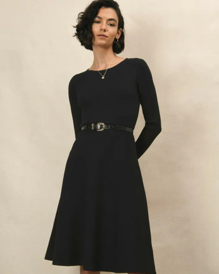 Forcast Tessa Leather Belt Creamblack Women Belts
