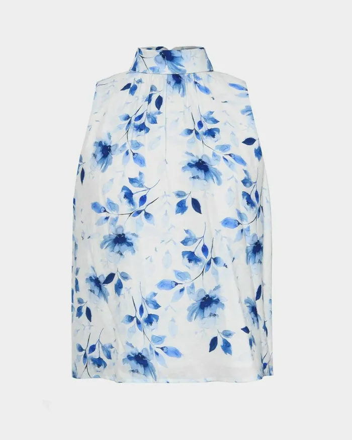 Forcast Tessie Halter Tie Top Women TShirts and Tops