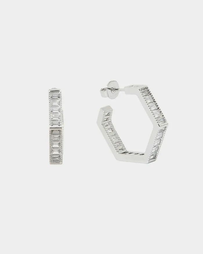 Forcast Tiara Sterling Silver Earrings Silver Women Earrings
