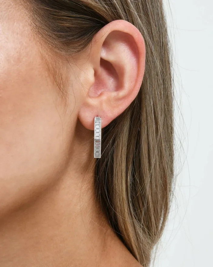 Forcast Tiara Sterling Silver Earrings Silver Women Earrings