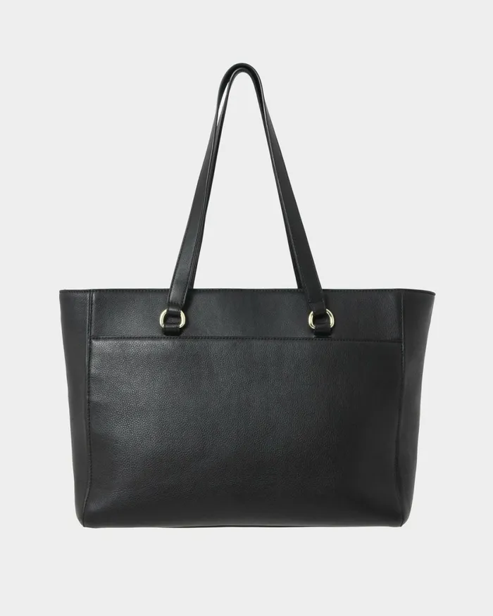 Forcast Valerie Leather Tote Bag Black Women Bags