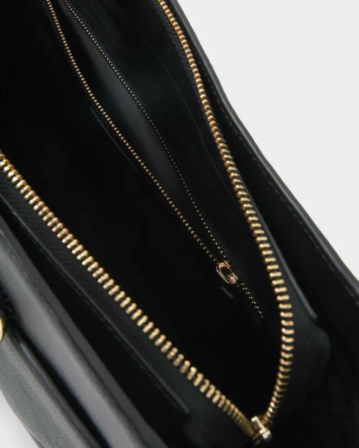 Forcast Valerie Leather Tote Bag Black Women Bags