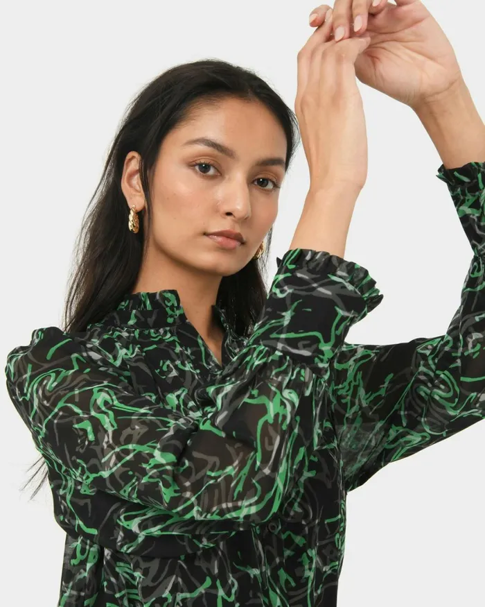 Forcast Veda Collar Blouse Women TShirts and Tops