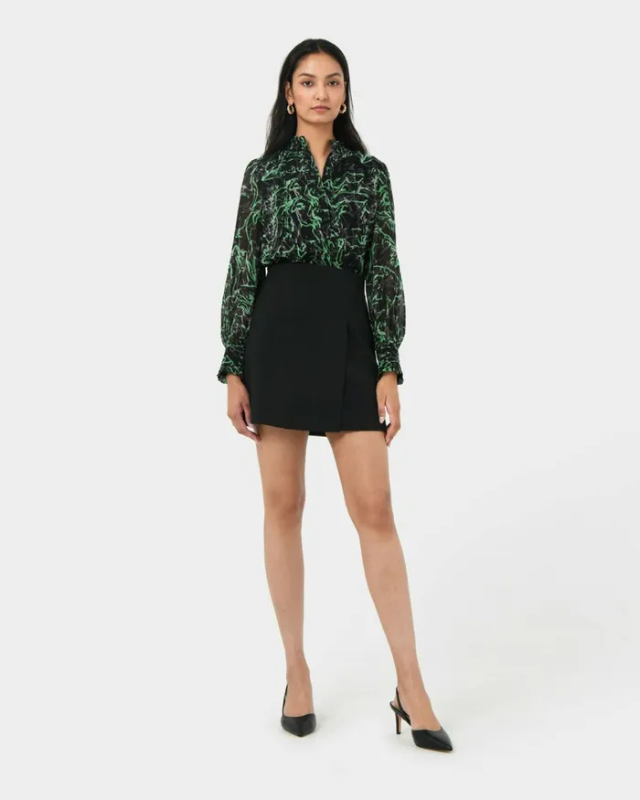 Forcast Veda Collar Blouse Women TShirts and Tops