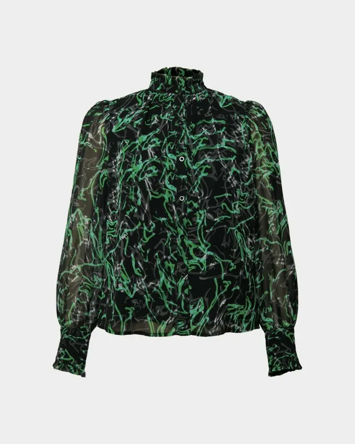 Forcast Veda Collar Blouse Women TShirts and Tops