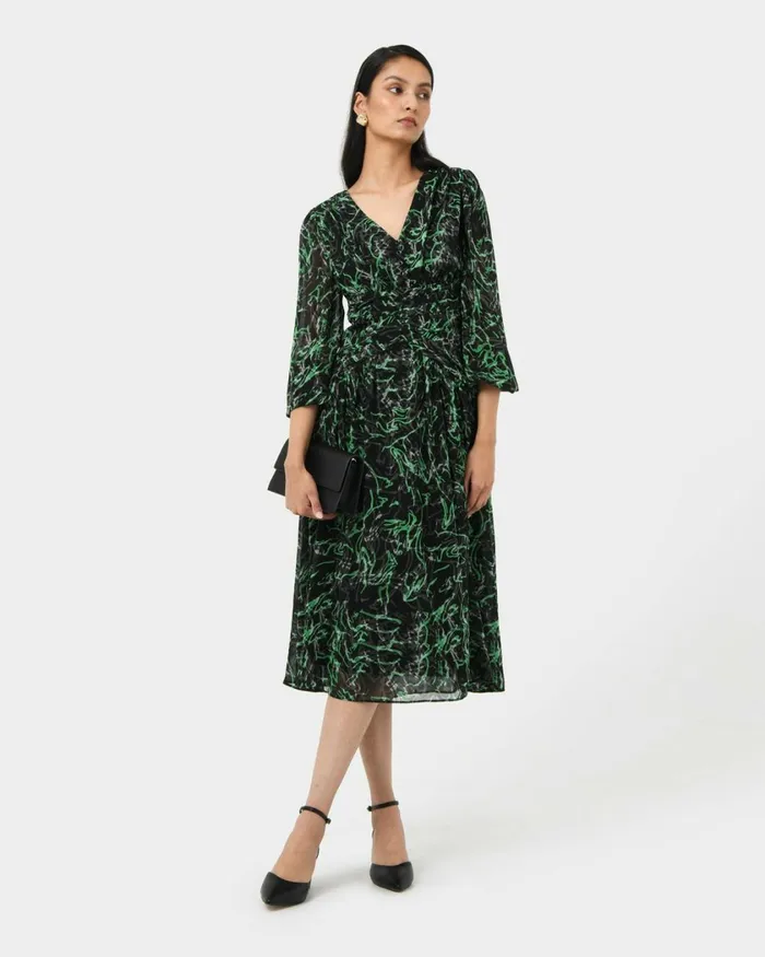 Forcast Veda Maxi Dress Women Midi Dresses